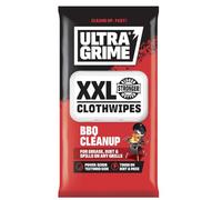 UltraGrime BBQ Cleaning Wet Wipes - Multi-Purpose Heavy-Duty Grill & Oven Cleaning Cloths - Disposable Scrubbing Wipes for Barbecue, Kitchen, Grill & Surfaces -Tough Grease-Cutting XXL (Pack of 30)