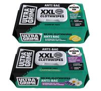 Ultragrime Citrus & Lavender Anti-Bacterial Wipes, Pack Of 160 (2 X 80 Packs)