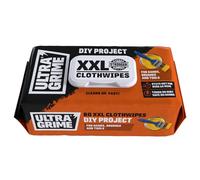 UltraGrime DIY Wet Wipes Multi-Purpose Heavy-Duty Cleaning Cloths For DIY, Paint Spills, Silicone, Oil & Adhesives - Multi-Surface Workshop, Tools, Hands & Equipment Cleaning XXL Cloths (Pack of 80)