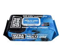 UltraGrime PRO Multiuse Wet Wipes - Heavy-Duty Cleaning Cloths & Hand Wipes Alcohol-Free - Grease, Tools, Industrial Surface Cleaning Wipes - Extra Large Professional Cloth Wipes (Pack of 100)
