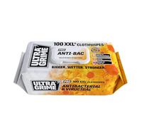 UltraGrime PRO Anti-Bac Cleaning Wet Wipes - Big Size Professional Disposable Wipes - Tougher Multi-Purpose Heavy-Duty Antibacterial Cloths (100 Thick Large Wipes)