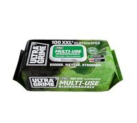 UltraGrime PRO Bio Clothwipes, White, 100 Count
