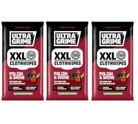 UltraGrime XXL Clothwipes Polish & Shine For Wood & Leather Surfaces - 3 X 20 Wipes