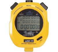 Ultrak 495-100 Dual Split Memory Stopwatch - Yellow