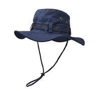 UltraKey Boonie Hat, Outdoor Wide Brim Sun Protect Hat, Double Layer Classic US Combat Army Style Bush Jungle Sun Cap for Fishing Hunting Camping Navy
