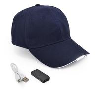 UltraKey Hands Free LED Baseball Cap Light Glow Bright Women Men Sport Hat Dark for Outdoor Jogging Breathable Snapback Hats Hip Hop Party Holiday Rechargeable Blue