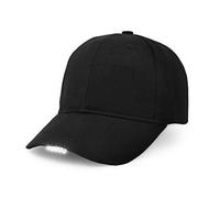 UltraKey Hands Free LED Baseball Cap Light Glow Bright Women Men Sport Hat Dark for Outdoor Jogging Breathable Snapback Hats Hip Hop Party Holiday Black
