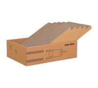 ULTRALAX Cat Scratcher, Reversible Use Scratching Board, High Density Corrugated Scratcher Cardboard Durable Cat Scratchers Pad (Brown, 42 x 28 x 2.5cm 5PCS)