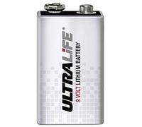 Ultralife 9VLJP U9VL-J-P 6LR61 Block Battery Lithium 1200 mAh 9 V Pack of 1