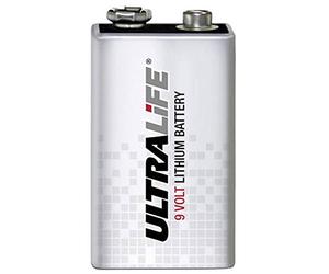 Ultralife 9VLJP U9VL-J-P 6LR61 Block Battery Lithium 1200 mAh 9 V Pack of 1