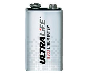 Ultralife U9VL-BP Non-Rechargeable Battery - Batteries (Litium, 9 V, Black, Red)