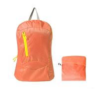 Ultralight 18L Foldable Backpack for Hiking Outdoor Trekking Camping Travel Lightweight Polyester Construction for Daily Commute (Orange)