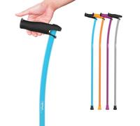 Ultralight Aerospace Aluminum Walking Cane (<0.88lb) with Ergonomic Curve and Tendinitis-Preventing Grip (Blue, L (69-73 in))