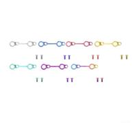 Ultralight Alloy Brake Base Adapter for Road Bikes Designed to Fit 140mm and 160mm Caliper Mounting Points (Gold pink)