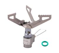 Ultralight Backpacking Stove Portable Pocket Stove Titanium Camping Gas Burner only 26g with 1 Extra Backup O-Ring
