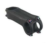 Ultralight Carbon Fiber Bicycle Stem For 31.8mm Handlebar, 90mm Length, 6/17 Degree Rise Angle, Black Finish For Mountain Road Bikes(17 degrees 100mm)