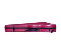 Ultralight Composite PC Carbon Fiber Violin Case Shoulder Strap Wear-Resistant And Waterproof Adult Brushed Style Professional violin case(Red,3/4)