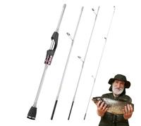Ultralight Fishing Rod - Telescopic Fishing Rod, Travel Bar Fishing Rods | Portable Carbon Fiber Saltwater Surf Fishing Rod, Lightweight Section Travel Fish Rods