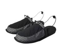 Ultralight Foldable Camp Shoes Portable Travel Slippers for Hiking | Canvas & TPU, Palm-Sized Folded, Easy to slip On and Off, Anti-Slip Sole, Wearing Around Camp, Neat Travel Shoes