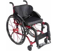 Ultralight Foldable Travel Wheelchair, Extra Narrow Active Design for Easy Portability, Ideal for Home and Outdoors