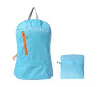 Ultralight Hiking Backpack, 18L Foldable Daypack, Water Resistant Nylon Rucksack, Compact Travel Bag for Camping Trekking(Blue)
