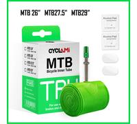 Ultralight Mountain Bike Inner Tube MTB 26 27.5 29 Inches Bicycle TPU Tire 45mm Metal French Presta Valve Anti-Oxidation CYCLAMI 2pcs TPU inner