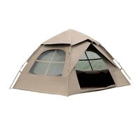 Ultralight Outdoor Family Camping Tent with Top Cover 2-6 Person Instant Pop Up Tent Waterproof and Sun-Proof for Outdoor Family Activities beige 59.1 * 78.7 * 55.1in