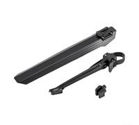 Ultralight PP Bicycle Mudguard for Quick Release Black Ultralight | Adjustable clamp, fits round square posts, anti-slip grip, secure mount, all frame types(Highway Style)