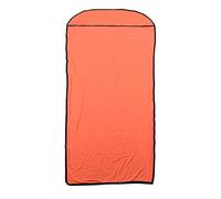 Ultralight Sleeping Bag Liner, Elastic Sleeping Sack Liner with Silky Polyester Fabric for Camping Hiking Travel and Hotel Use, Compact Travel Sheet for All Seasons (Orange)
