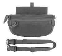 Ultralight Tactical Admin Pouch Dump Drop Pouch Utility Bag Medical Kit With Hook And Loop For JPC CPC LBT Tactical Vest(Gray)