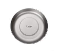 Ultralight Titanium Plate, For Camping Hiking, Rust-Resistant Outdoor Tableware With Smooth, Stackable Picnic Dish And Storage Sack Included(700ml)