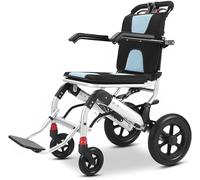 Ultralight Wheelchair Lightweight Folding Travel Wheelchair, Transport wheelchairs Lightweight wheelchairs 150 kg Load Capacity, for The Home and on The Road