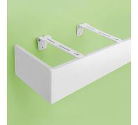 UltraLong Curtain Valance No Rail Fits Single & Double Rods 5.3m (17.4ft) Decorative Frame Perfect for Window Treatments & Home Décor.