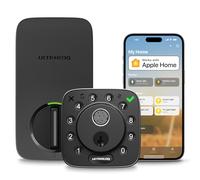 ULTRALOQ Bolt Fingerprint WiFi Smart Lock, Works with Apple Home, Siri, Alexa, Keyless Entry with Fingerprint ID, App Remote Control, Keypad Deadbolt, BHMA Cert., Easy Install, 10 Mo. Battery, Black