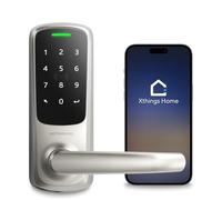 ULTRALOQ Latch 5 Smart Lock - WiFi Smart Door Lock Built-in with NFC - Keyless Entry Door Lock - Touch Screen Keypad Door Lock - Smart Locks