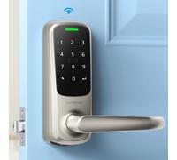ULTRALOQ Latch 5 Smart Lock - Built-in WiFi Smart Door Lock with NFC - Keyless Entry Door Lock - Digital Touchscreen Keypad Door Lock - Smart Locks for Front Door - App Control - No Hub Required