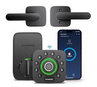 ULTRALOQ U-Bolt Pro WiFi Smart Lock with Handle, Fingerprint Smart Front Door Lock Set with Sensor, Keyless Entry Deadbolt with 2 Lever Handles, Auto Unlock, App Control, ANSI Grade 1, Easy Install