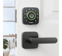 ULTRALOQ U-Bolt Pro WiFi Smart Lock with Handle Set, Fingerprint Keyless Entry Door Lock, Built-in WiFi Keypad Deadbolt, App Remote Control, No Hub Required, Smart Front Door Lock Set, Auto Unlock