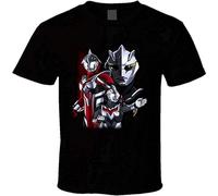 Ultraman Nexus Men's Short Sleeve Cotton T-Shirt Cool Tee Black XL
