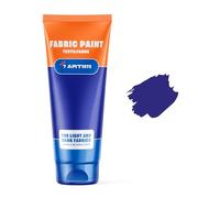 Ultramarine Blue Fabric Paint 60 ml - Permanent Textile Paint for Clothes, Shoes & Denim | Water Based Jeans, Leather & Sneaker Paints | Washable Non-Toxic Fabric Dye for Cotton & Synthetic Fabrics