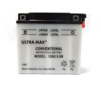 Ultramax 12N5.5-3B, 12V 5.5Ah Motorcycle Batteries