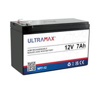 ULTRAMAX 12V 7Ah Sealed Lead Acid Rechargeable Battery