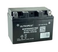 Ultramax Etz12S (Same As Yuasa Ytz12S), 12V 11Ah Sealed Maintenance-Free Motorcycle Battery