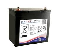 UltraMax Li50-12, 12v 50Ah Lithium Iron Phosphate, LiFePO4 Battery