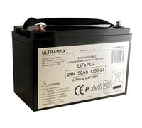 Ultramax LI50-24, 24v 50Ah LiFePO4 Lithium Battery