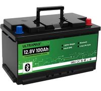 Ultramax Neo 12V 100Ah Lifepo4 Battery European Din H8/l5 Size With Bluetooth