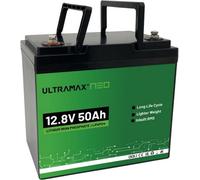 Ultramax Neo 50Ah 12V Lifepo4 Deep Cycle Battery 15,000+ Cycles Trolling Motors, Golf Carts, Solar, Rvs, Boats