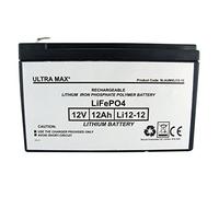 Ultramax NP12-12 / LI12-12 12v 12Ah LiFePO4 LITHIUM Battery