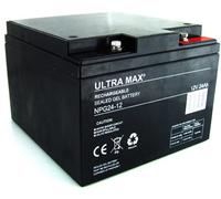 Ultramax NPG24-12, 12V 24AH 20HR 27 Hole Golf Trolley Gel Battery (AS 25AH, 26AH & 28AH)