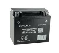 UltraMax TTX12-BS 12v 10Ah 160 CCA Sealed AGM Motorcycle Motorbike Battery